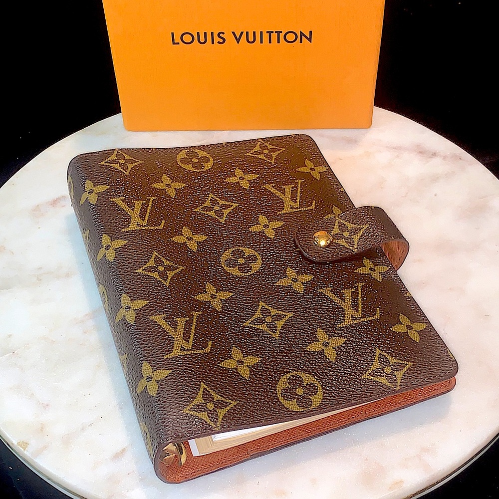 LOUIS VUITTON MONOGRAM AGENDA MM VINTAGE DAY PLANNER - Picture 1 of 14
